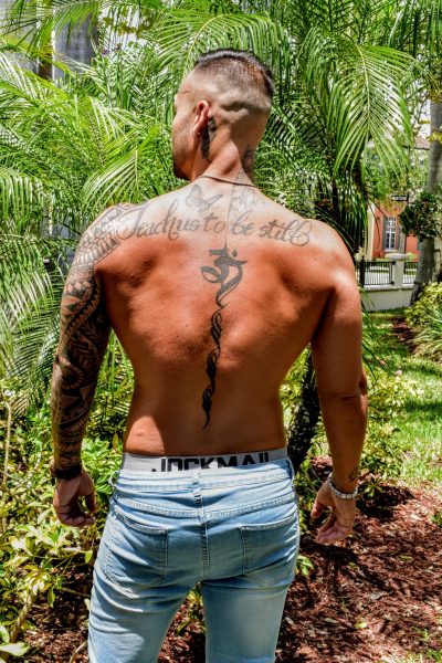 An image in London's male escort portfolio