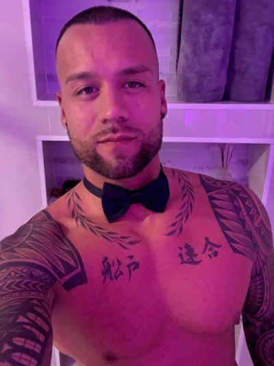 An image in London's male escort portfolio