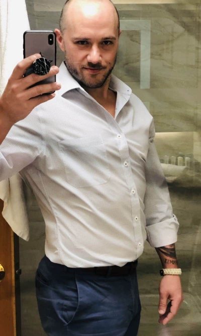 An image in Brock's male escort portfolio