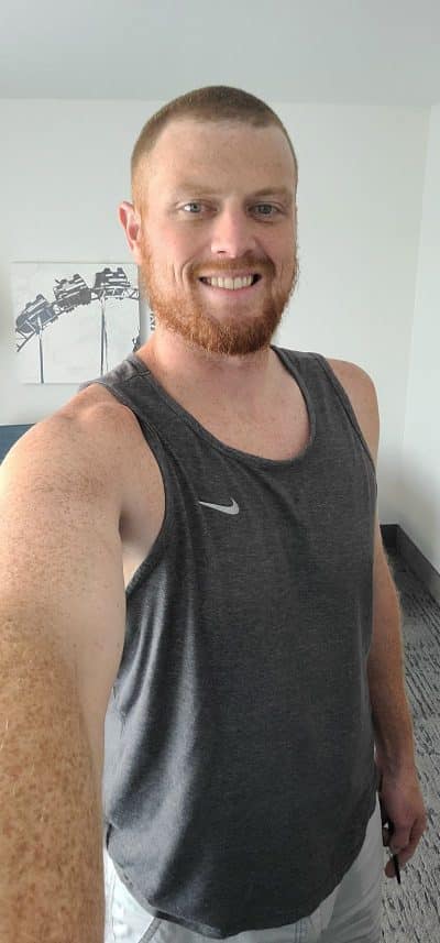 An image in Nick's male escort portfolio