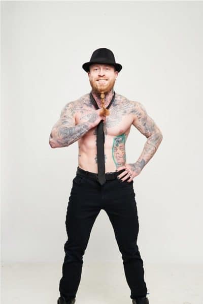 An image in Aaron's male escort portfolio