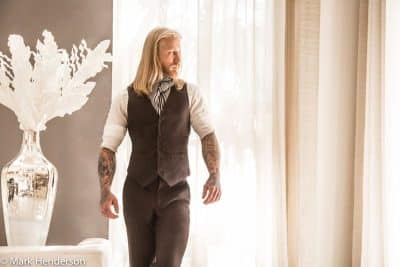 An image in Aaron's male escort portfolio