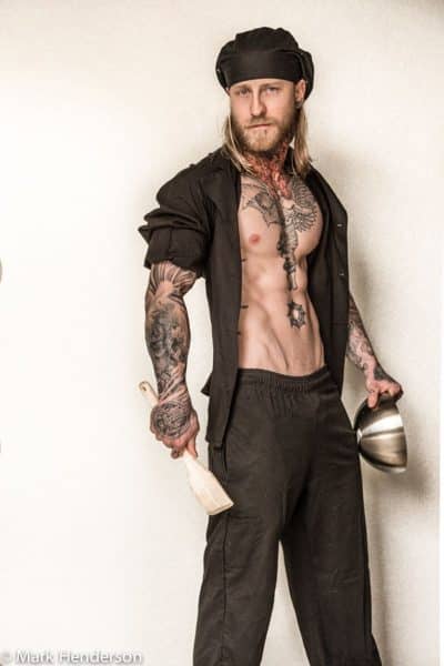 An image in Aaron's male escort portfolio