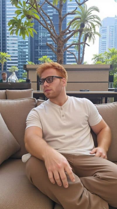 An image in David's male escort portfolio