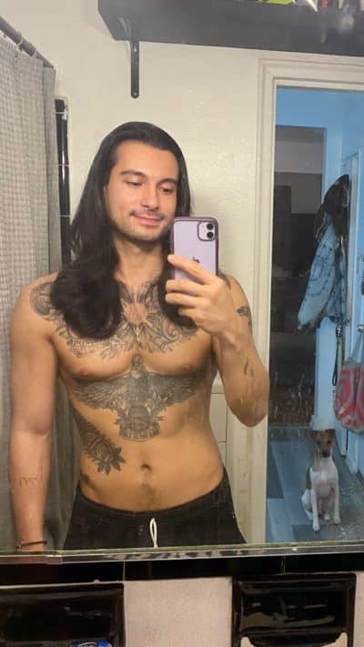 An image in Andrew's male escort portfolio