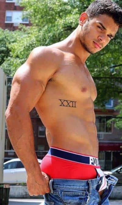 An image in Alonzo's male escort portfolio