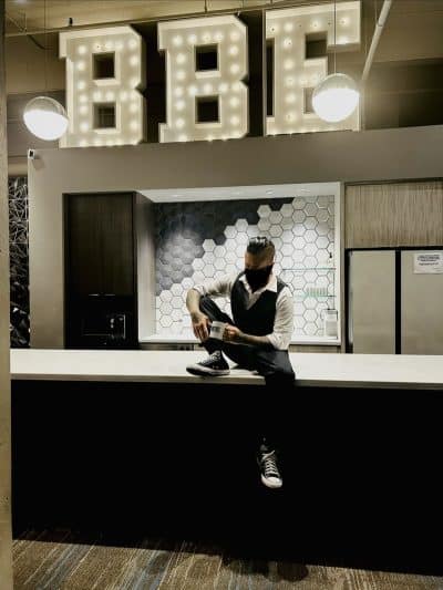 An image in Bruce Wayne's male escort portfolio