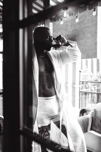 An image in Derrick's male escort portfolio