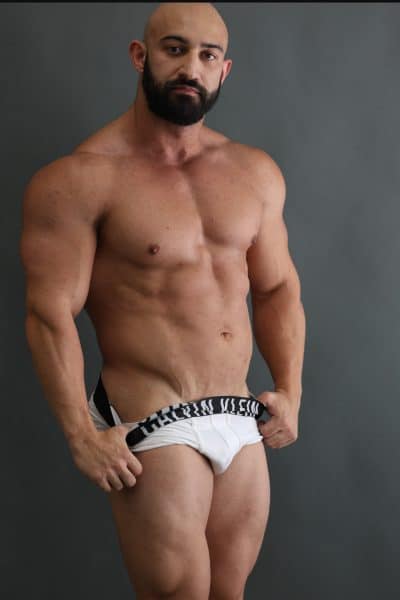 An image in Valentino's male escort portfolio