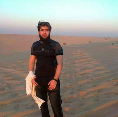 An image in Ahmadi's male escort portfolio