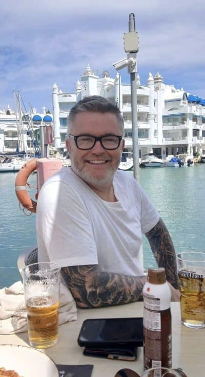 An image in Michael's male escort portfolio