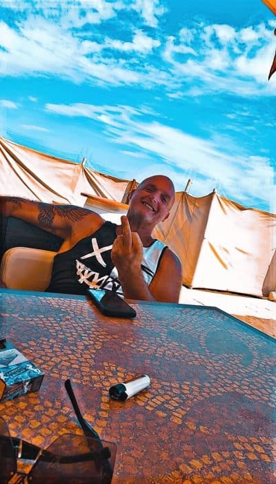 An image in Dan's male escort portfolio