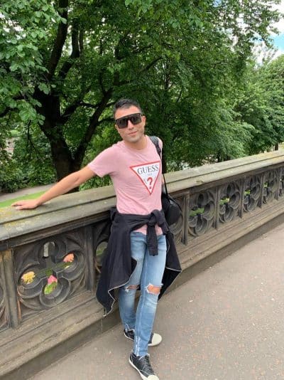 An image in Sam's male escort portfolio