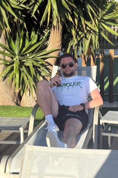 An image in Adam's male escort portfolio