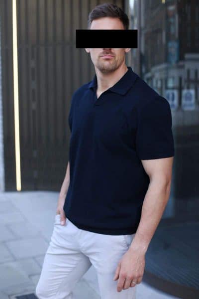 An image in Finn's male escort portfolio