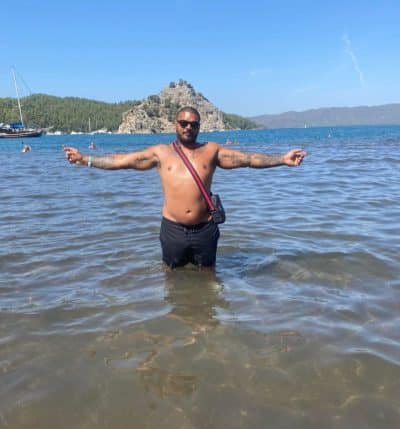 An image in Michael's male escort portfolio