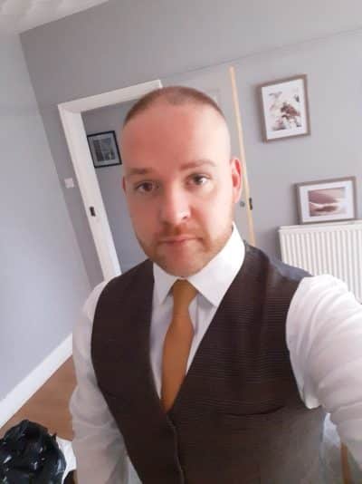 An image in Nathan's male escort portfolio