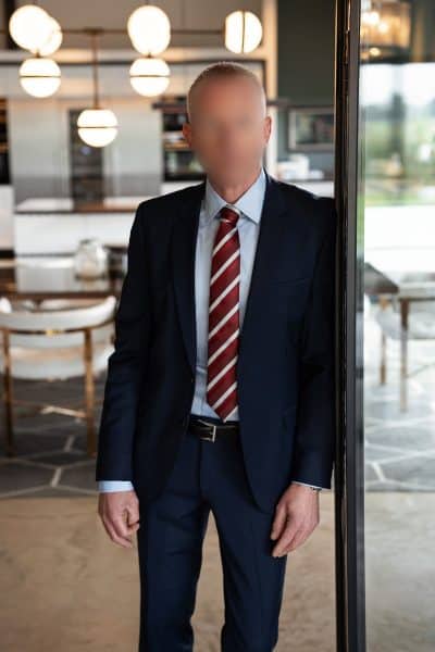 An image in Adam's male escort portfolio