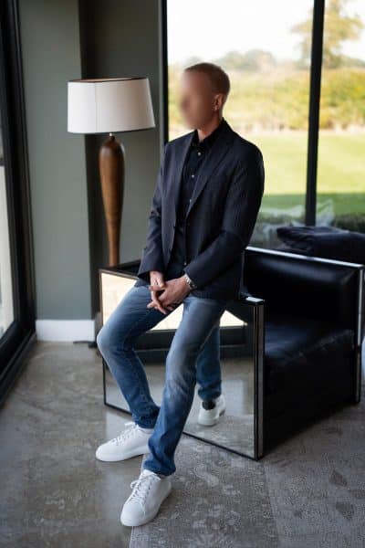 An image in Adam's male escort portfolio