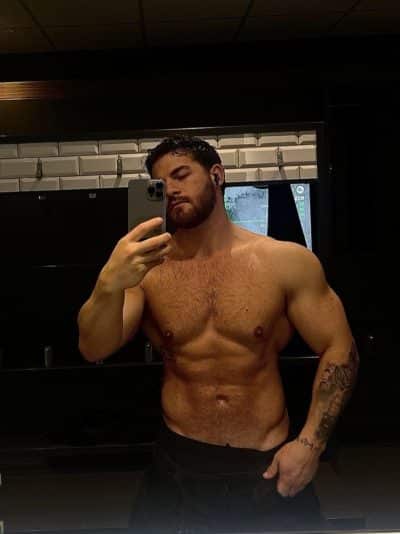 An image in Ethan's male escort portfolio