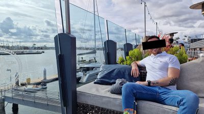 An image in Brett's male escort portfolio