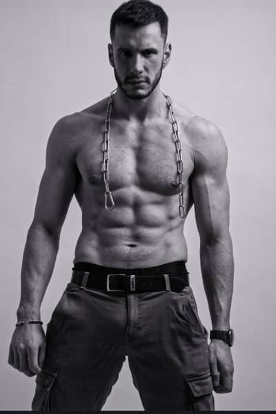 An image in Apollo's male escort portfolio