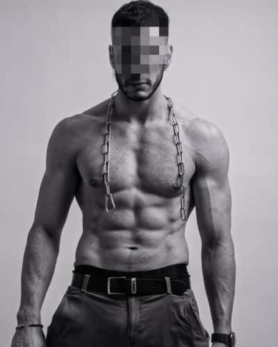 An image in Apollo's male escort portfolio