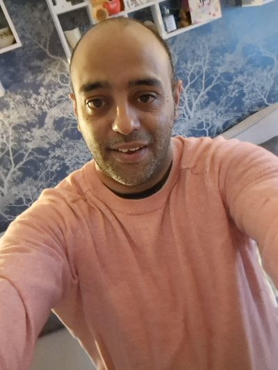 An image in Ahmed's male escort portfolio