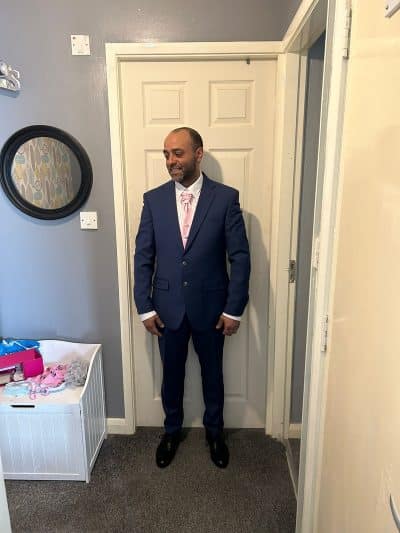 An image in Ahmed's male escort portfolio