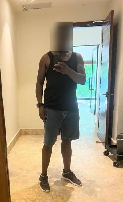An image in Marcus's male escort portfolio